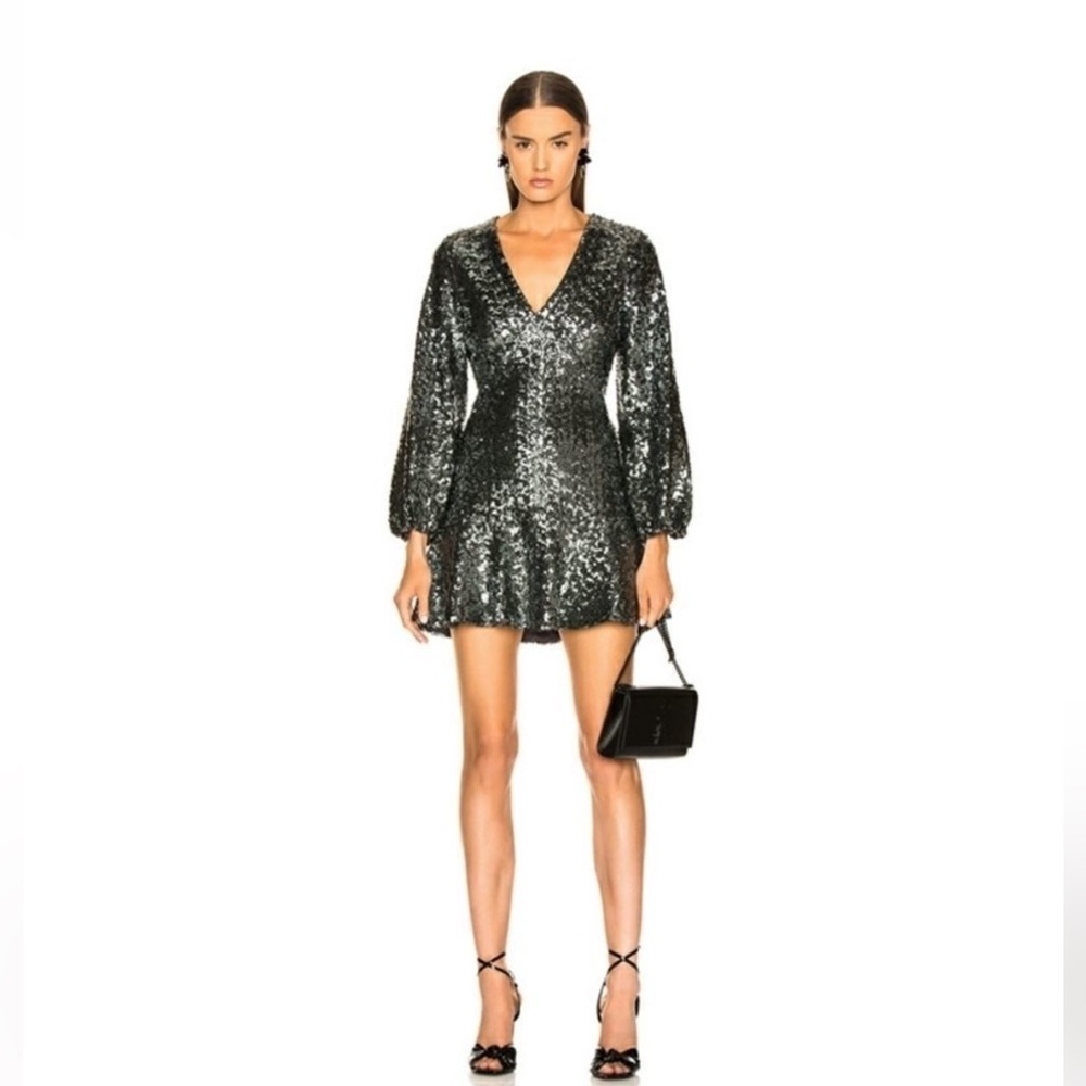 Alexis Long Sleeve Sequin Mini Dress size 0